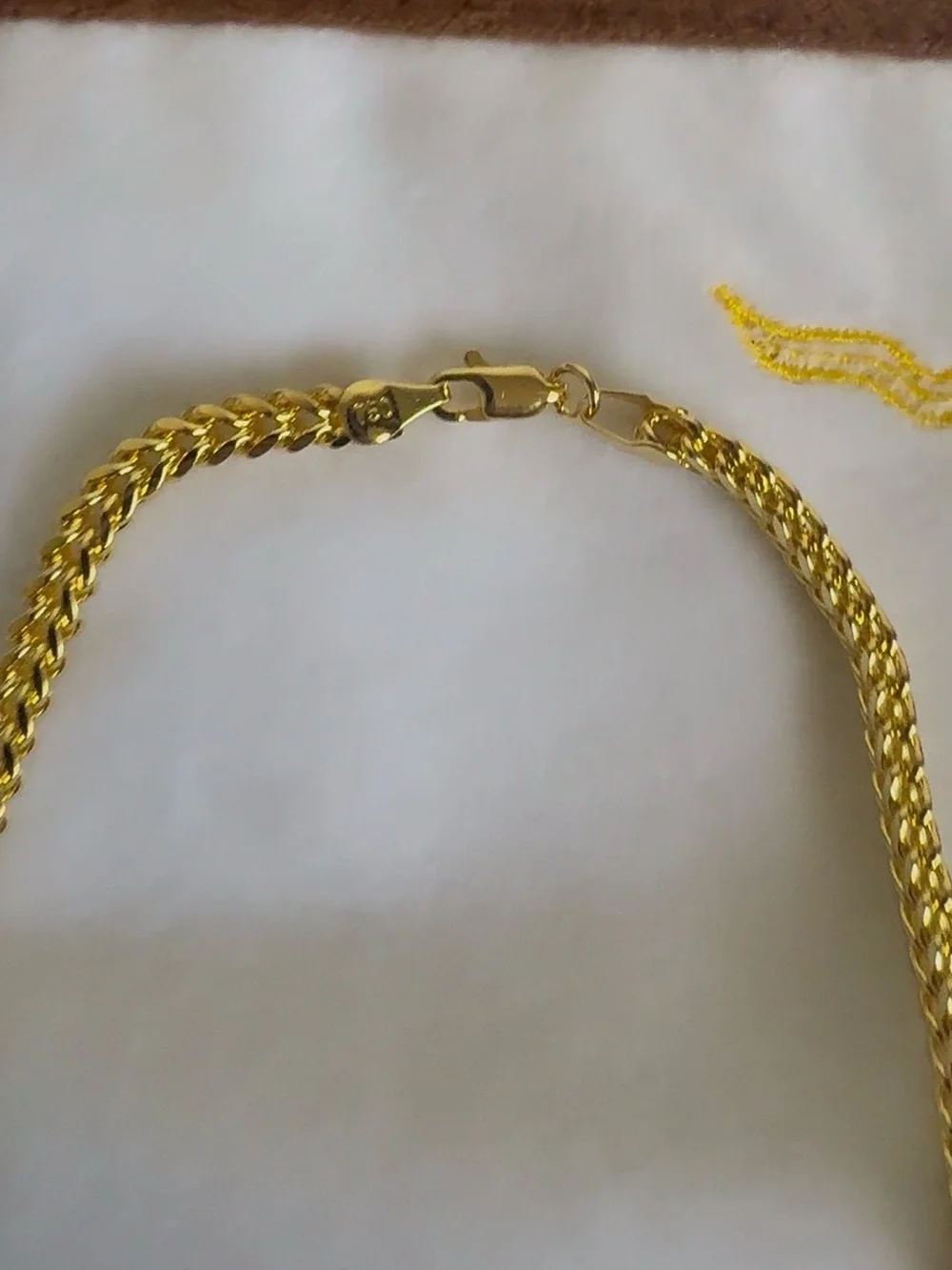 Classic Gold-Tone Curb Chain Necklace for Men